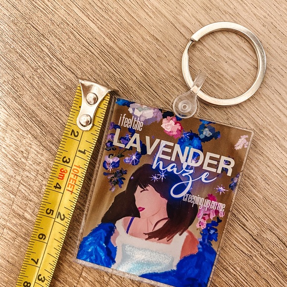 Taylor Swift Inspirer Lavender Haze Midnights KEYCHAIN **Brand New** - Picture 6 of 6